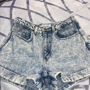 Acid washed Classic Jean Shorts